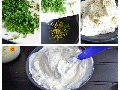 Sauce crème et fines herbes - 2