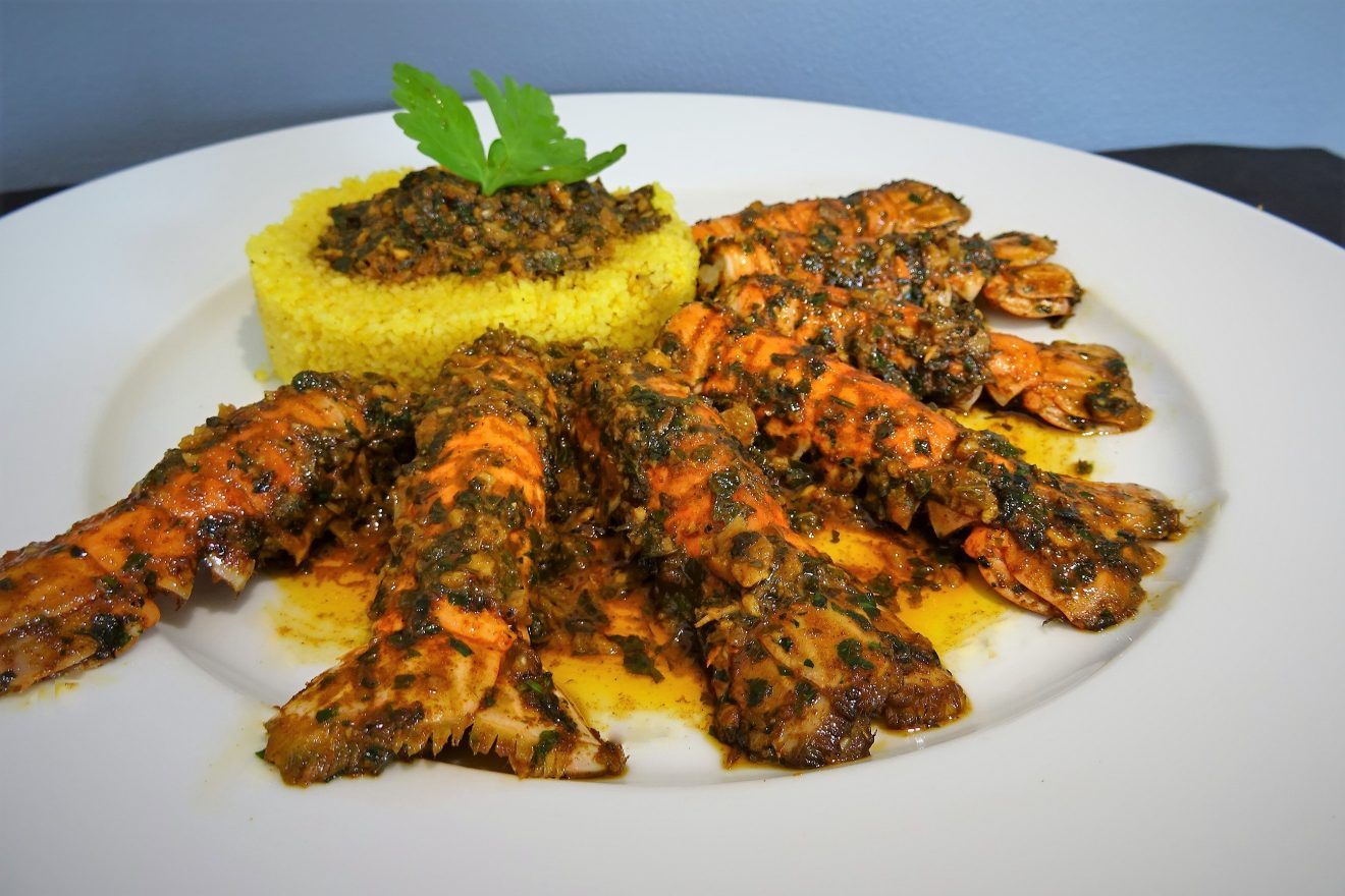 LANGOUSTINES A LA CHERMOULA 786