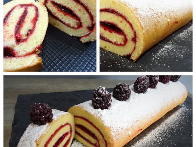 Gâteau roulé à la gelée de mûres - 8