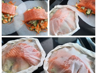 Papillotes de saumon au basilic - 5