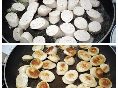 Salade de boudins blancs aux pommes - 5