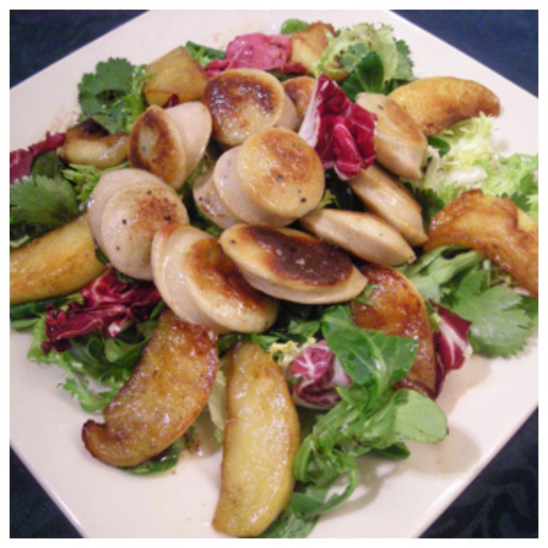 Salade de boudins blancs aux pommes La recette facile par Toqués 2 Cuisine