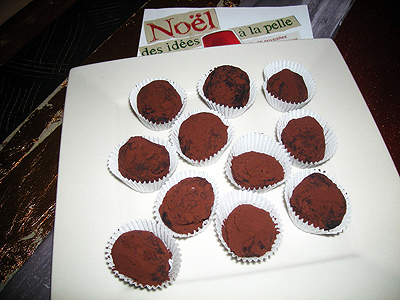 Truffes au chocolat noir - 1