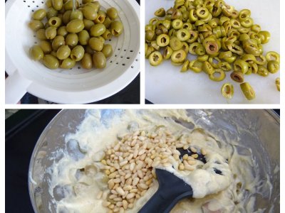 Financiers aux olives et pignons - 4