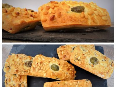 Financiers aux olives et pignons - 6