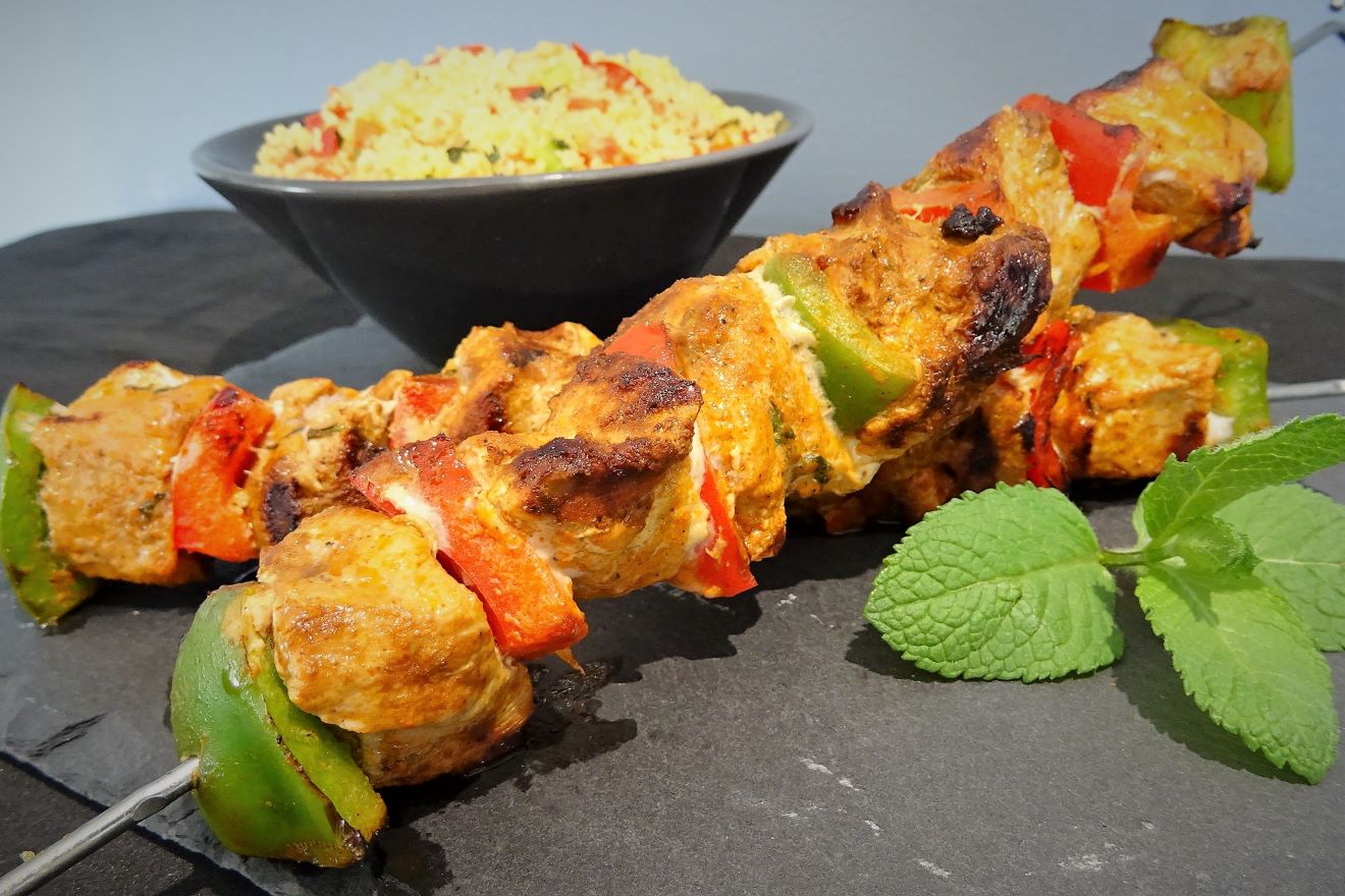 Brochettes de porc aux épices tandoori - 1