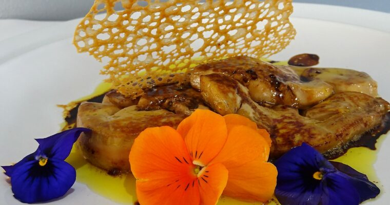 Foie gras poêlé au vinaigre balsamique