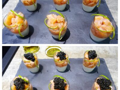 Panna cotta caviar saumon fumé - 7