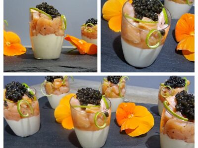 Panna cotta caviar saumon fumé - 8