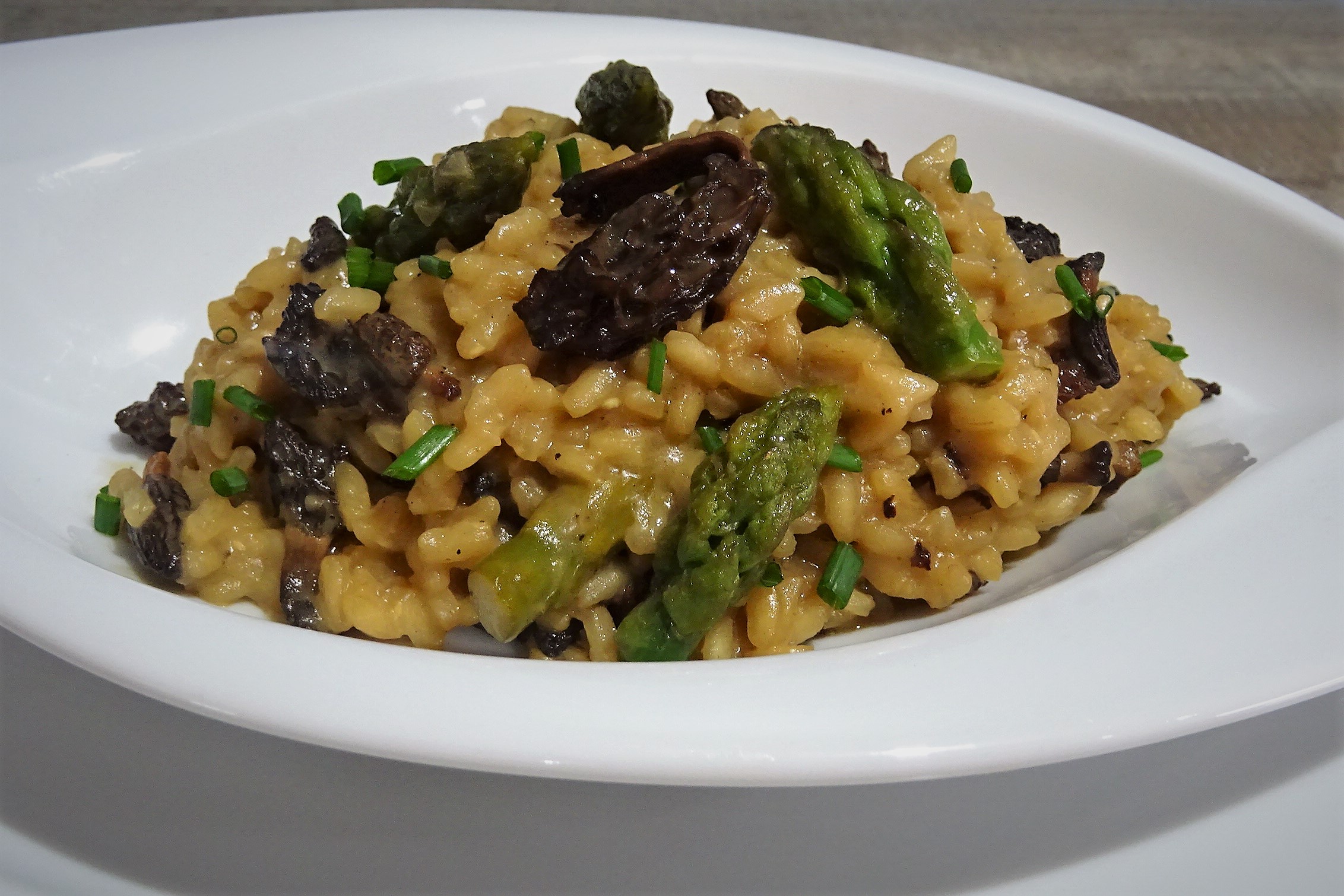 Risotto aux morilles et asperges - 1