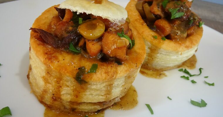 Bouchées à la reine au poulet et aux cèpes