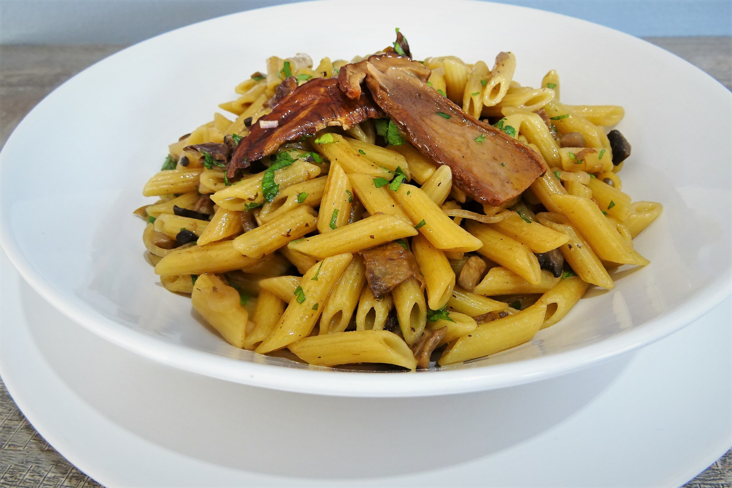 Penne aux champignons façon risotto - 1