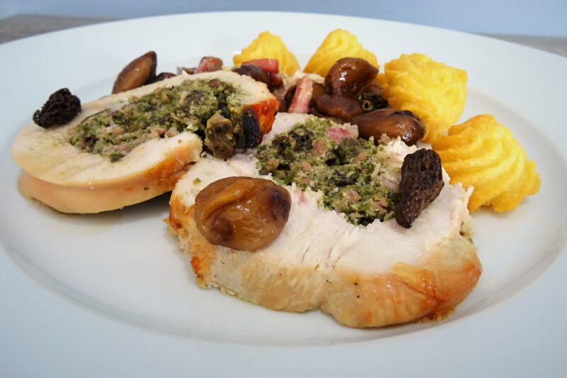 Filet de dinde farci aux morilles - 6