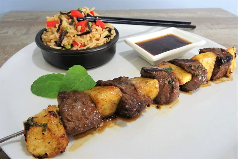 Brochettes de boeuf à l'ananas - 5