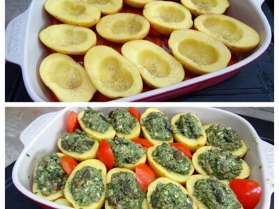 Pommes de terre farcies aux morilles - 4