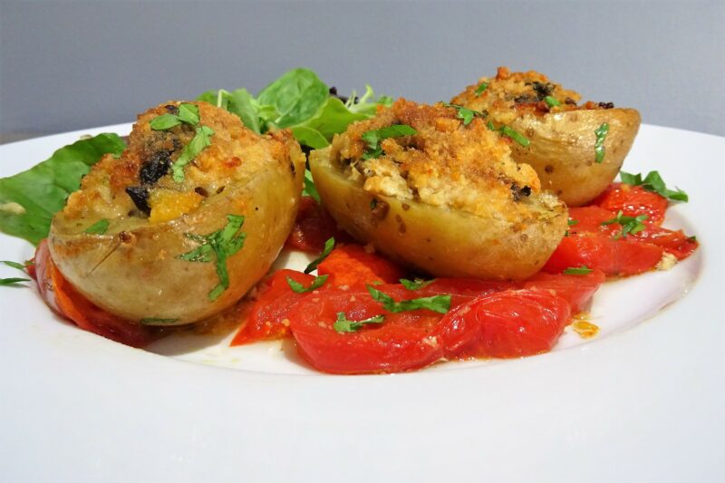 Pommes de terre farcies aux morilles - 2