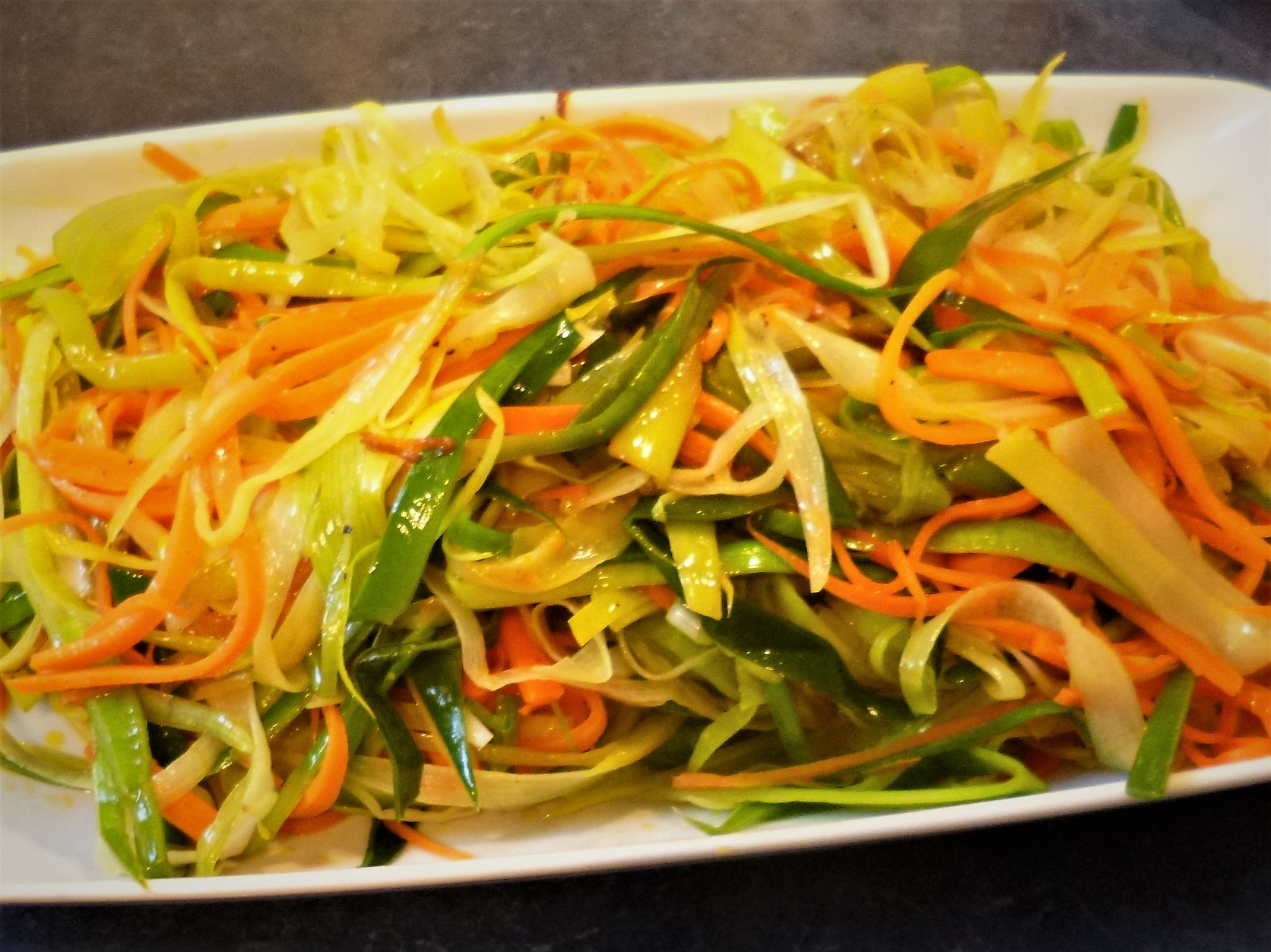 Faire de longues juliennes de légumes - K pour Katrine