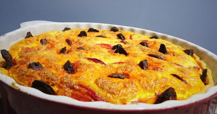 Quiche poivrons et chorizo