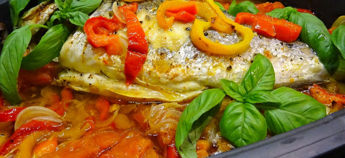Daurade royale aux poivrons
