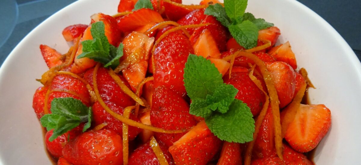 Soupe de fraises au gingembre