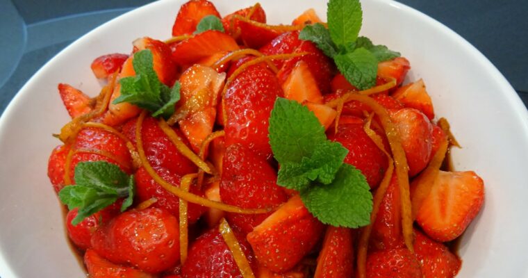 Soupe de fraises au gingembre