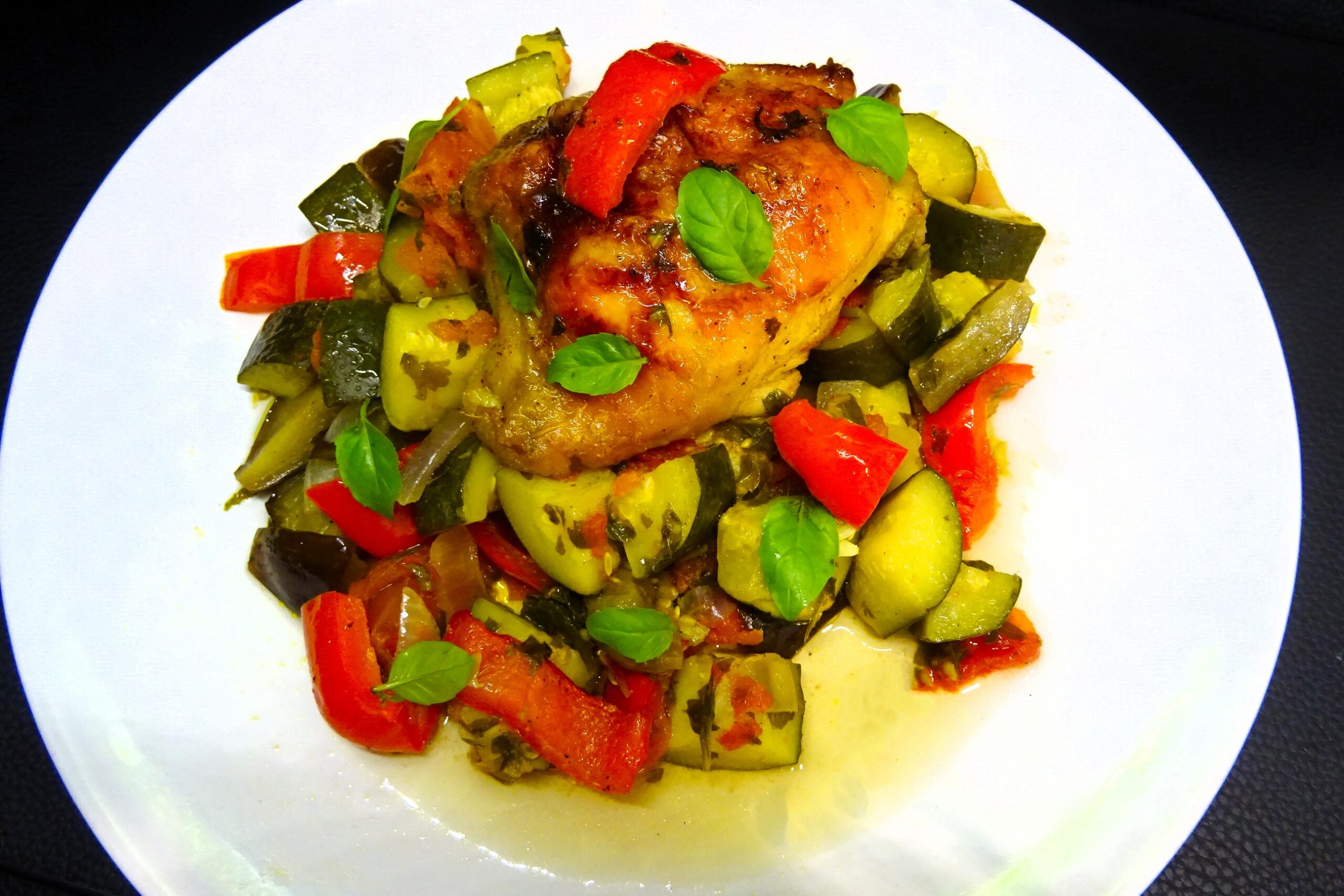 Poulet à la ratatouille - 1