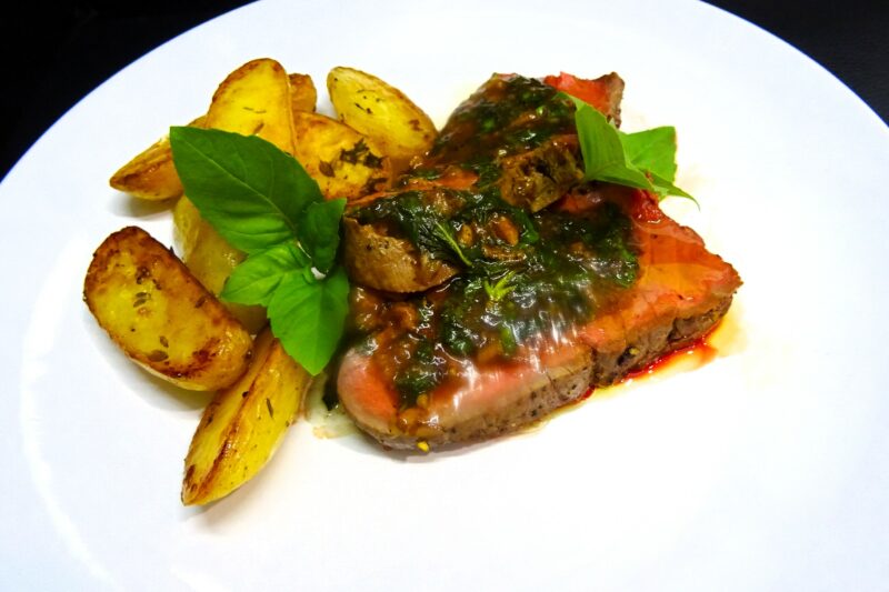 Rôti de boeuf sauce basilic - 4