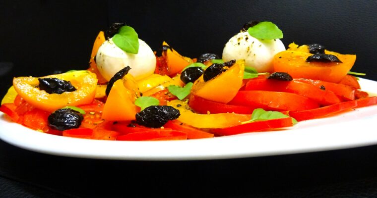 Salade de tomates à la Burrata