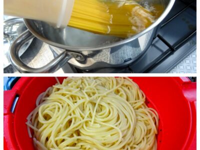 Spaghettis aux aubergines et tomates séchées - 2