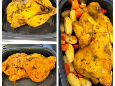 Poulet rôti au curry et coriandre - 7