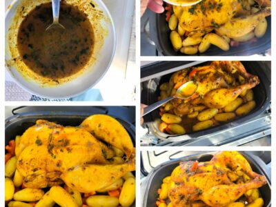 Poulet rôti au curry et coriandre - 8