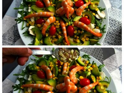 Salade avocats, crevettes - 7