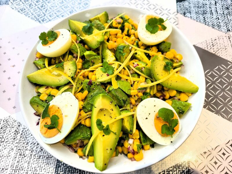 Salade maïs avocats à la coriandre - 2