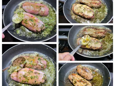 Filets de canard au beurre de basilic - 5