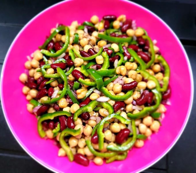 Salade de pois chiches et haricots rouges - 12