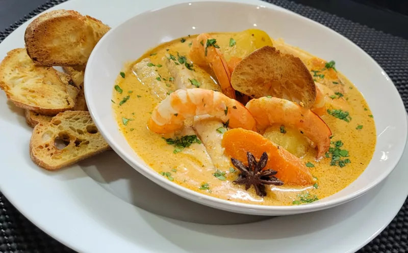 Lieu noir au curry et crème de coco - 5