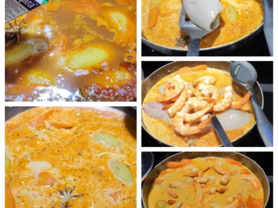 Lieu noir au curry et crème de coco - 7