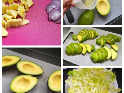 Salade ananas et avocats - 2