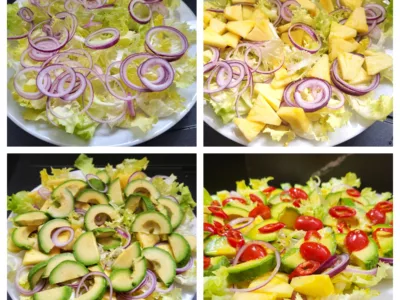 Salade ananas et avocats - 4