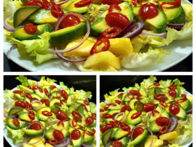 Salade ananas et avocats - 5