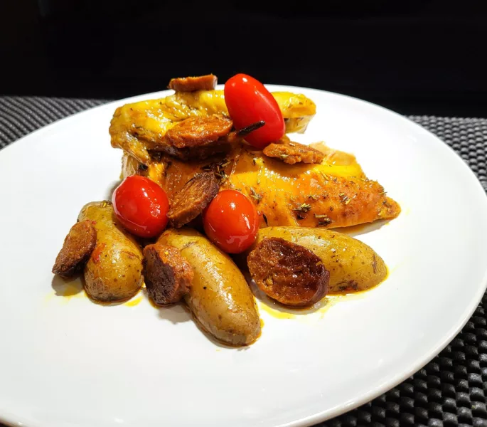 Poulet rôti au chorizo - 6