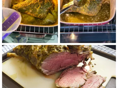 Gigot d'agneau au beurre de basilic - 5