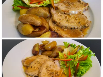 Rôti de porc au miel et moutarde - 7