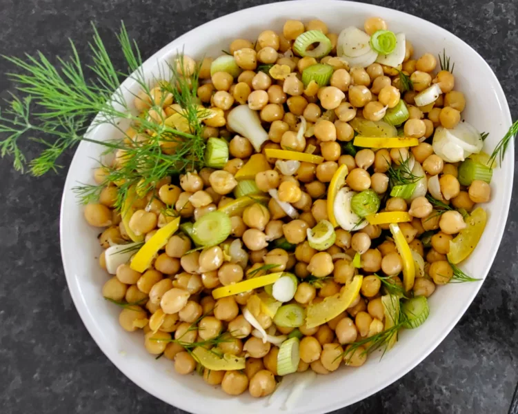Salade de pois chiches à l'aneth - 3