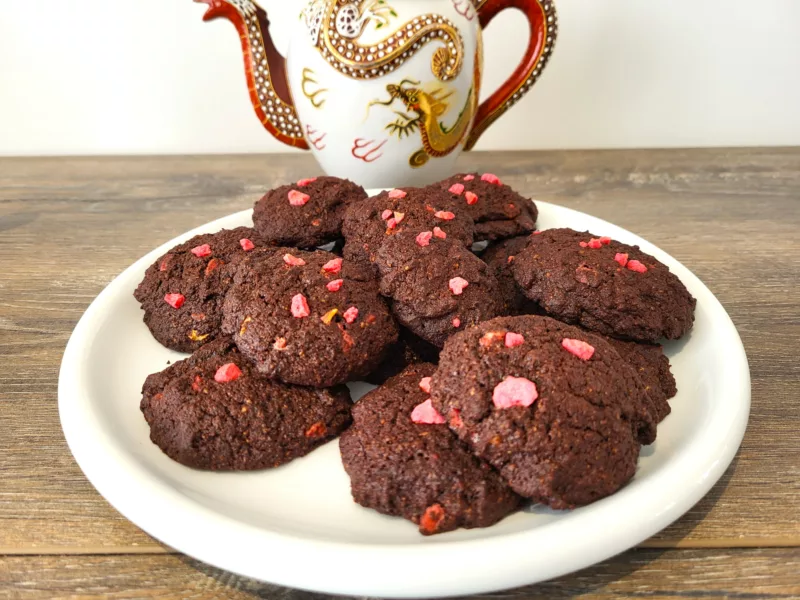 Cookies chocolat pralines roses - 1