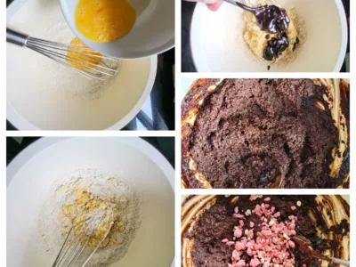 Cookies chocolat pralines roses - 4