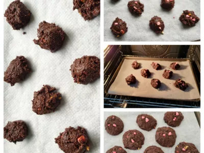 Cookies chocolat pralines roses - 5