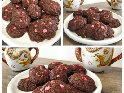 Cookies chocolat pralines roses - 6
