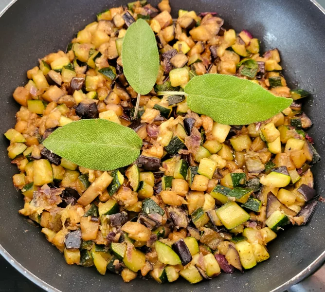 Wok de légumes à la sauge - 10