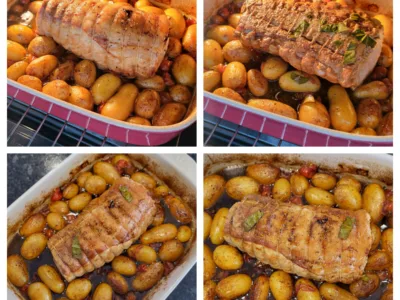 Rôti de porc aux pommes de terre grenailles - 6